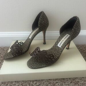 Manolo Blahnik Cheetah Heels